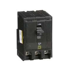 Square D QO370 Mini circuit breaker, QO, 70A, 3 pole, 120/240VAC, 10kA, plug in mount  | Blackhawk Supply