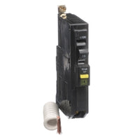 QOB115GFI | Mini circuit breaker, QO, 15A, 1 pole, 120 VAC, 10 kA, 6mA grd fault A, pigtail, bolt on mount | Square D by Schneider Electric
