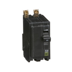 Square D QOB220VH Mini circuit breaker, QO, 20A, 2 pole, 240VAC, 22kA, bolt on mount  | Blackhawk Supply