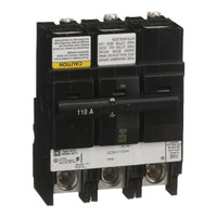 QOB3110VH | Mini circuit breaker, QO, 110A, 3 pole, 120/240VAC, 22kA, bolt on mount | Square D by Schneider Electric
