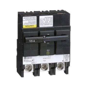 Square D QOB3125VH MINIATURE CIRCUIT BREAKER 240V 125A  | Blackhawk Supply