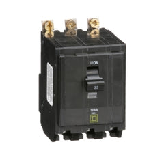 Square D QOB335 Mini circuit breaker, QO, 35A, 3 pole, 120/240VAC, 10kA, bolt on mount  | Blackhawk Supply