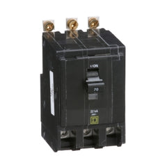 Square D QOB370VH Mini circuit breaker, QO, 70A, 3 pole, 120/240VAC, 22kA, bolt on mount  | Blackhawk Supply
