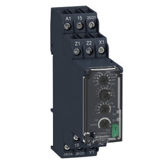 Square D RE22R2MYMR Zelio Modular Timing Relay, 0.5s - 300h, 24V AC, 4 C/O, 8A, IP50  | Blackhawk Supply