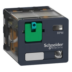 Square D RPM32BD Power plug in relay, Harmony, 15A, 3CO, with LED, lockable test button, 24V DC  | Blackhawk Supply