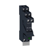 RSB2A080BDPV | Interface plug in relay pre assembled, Harmony, 8A, 2CO, with LED, 24V DC | Square D by Schneider Electric