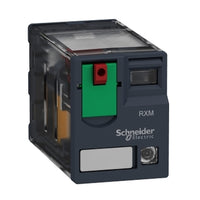 RXM2AB2B7 | Miniature Plug-in Relay - Zelio RXM 2 C/O 24 V AC 12 A with LED Pack of 10 | Square D by Schneider Electric