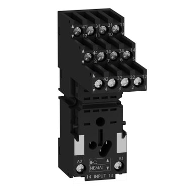 Square D RXZE2S114M Zelio Socket RXZ, Separate Contact, 10A, < 250 V, Connector, for Relay RXM4  | Blackhawk Supply