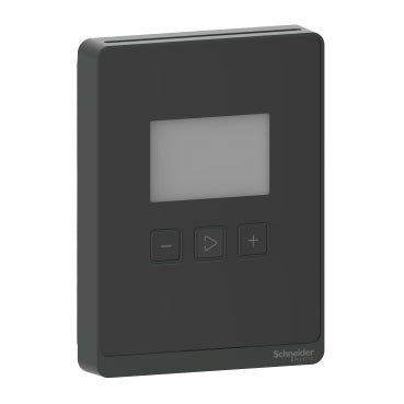 Schneider Electric SLABLX2 SpaceLogic SLA Series Sensor, Room, Humidity, Temperature, Segmented LCD, Analog Outputs with Optimum Black Housing  | Blackhawk Supply
