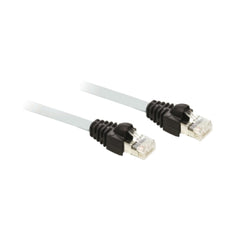 Square D 490NTW00005U Ethernet ConneXium shielded twisted pair straight cord-5m-2connectorsRJ45-UL/CSA  | Blackhawk Supply