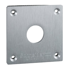 Square D XAPE301 Drilled front plate, Harmony XAP, XB2 SL, metal, 1 cut out, 72x72mm, 22mm  | Blackhawk Supply