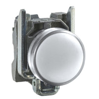 XB4BVM1 | Pilot light, Harmony XB4, grey plastic, white, 22mm, universal LED, plain lens, 230...240V AC | Square D by Schneider Electric