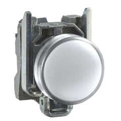 Square D XB4BVM1 Pilot light, Harmony XB4, grey plastic, white, 22mm, universal LED, plain lens, 230...240V AC  | Blackhawk Supply