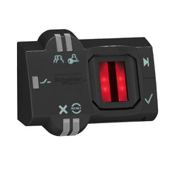 Square D XB5S2B2L2 Harmony Monostable Biometric Switch, 22mm, 2m Cable, PNP, IP65/IP20, 24 VDC  | Blackhawk Supply