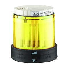 Square D XVBC4B8 Indicator bank, Harmony XVB, illuminated unit, plastic, yellow, 70mm, flashing, for bulb or LED, 24V AC, 24...48V DC  | Blackhawk Supply