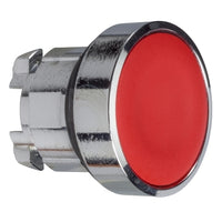 ZB4BH04 | Push button head, Harmony XB4, metal, red, flush, 22mm, push-push, unmarked | Square D by Schneider Electric