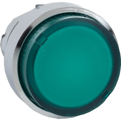 Square D ZB4BW13 Head for illuminated push button, Harmony XB4, green projecting pushbutton Ø22 mm spring return BA9s bulb  | Blackhawk Supply