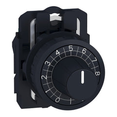 Square D ZB5AD922 Potentiometer head, Harmony XB5, plastic,black, 22mm, for use with 6.35mm shaft  | Blackhawk Supply