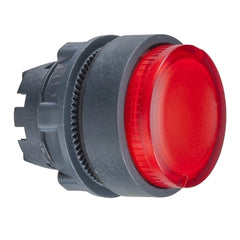 Square D ZB5AH43 Head for illuminated push button, Harmony XB5, red projecting, 22mm, universal LED, push to release, unmarked  | Blackhawk Supply