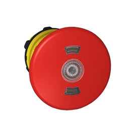 Square D ZB5AT8643M Harmony XB5, Illuminated emergency stop switching off head, plastic, red mushroom Ø40, Ø22, trigger latching push-pull, with state indicator  | Blackhawk Supply