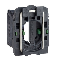 ZB5AZ103 | Single contact block with body fixing collar, Harmony XB5, plastic, screw clamp terminal, 2NO | Square D by Schneider Electric