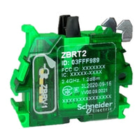 ZBRT2 | Transmitter for wireless and batteryless push button, Harmony XB5R, plastic, black, double action | Square D by Schneider Electric