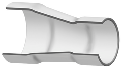 Spears 3929-585E 8X6 PVC REDUCING COUPLING ECCENTRIC SOCKET SCH80  | Blackhawk Supply