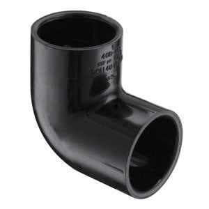 Spears 406-007B 3/4 PVC 90 ELBOW SOCKET SCH40 BLACK  | Blackhawk Supply