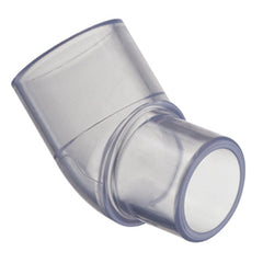 Spears 427-025L 2-1/2 PVC 45 STREET ELBOW SPIGOTXSOC SCH40 CLEAR  | Blackhawk Supply