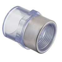 435-003SRL | 3/8 PVC FEMALE ADAPTER SOCXSRFPT SCH40 CLEAR | (PG:039) Spears