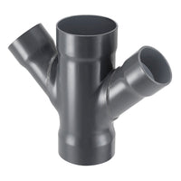 4376-666 | 12X6 PVC REDUCING DOUBLE WYE SOCKET DUCT | (PG:430) Spears