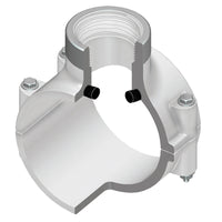 467E-573SR | 8X1/2 PVC CLAMP SADDLE REINFORCED FEMALE THREAD EPDM ZINC BOLT | (PG:046) Spears