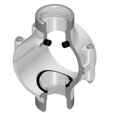 Spears 469E-291SR 2-1/2X1-1/2 PVC CLAMP SADDLE D/O SRFPT E  | Blackhawk Supply