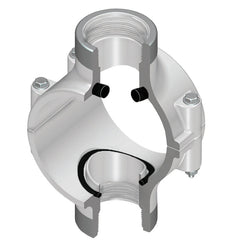 Spears 469-250SR 2X1-1/4 PVC CLAMP SADDLE DOUBLE OUTLET REINFORCED FEMALE THREAD BUNA  | Blackhawk Supply