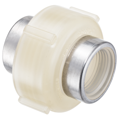 Spears 4858-010SR 1 PP NATURAL UNION W/SS RING REINFORCED FEMALE THREAD FKM  | Blackhawk Supply