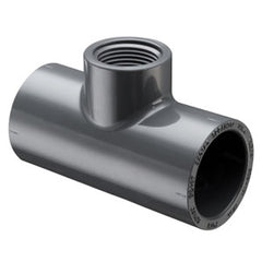 Spears 402-101G 3/4X1/2 PVC REDUCING TEE SOCXFPT SCH40 GRAY  | Blackhawk Supply