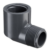 412-005G | 1/2 PVC 90 STREET ELBOW MPTXFPT SCH40 GRAY | (PG:043) Spears