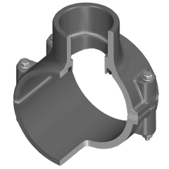 Spears 866-247 2X1/2 PVC CLAMP SADDLE SOCKET EPDM ZINC BOLT  | Blackhawk Supply