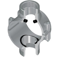 869S-526CSR | 6X1-1/4 CPVC CLAMP SADDLE DOUBLE OUTLET REINFORCED FEMALE THREAD EPDM | (PG:096) Spears
