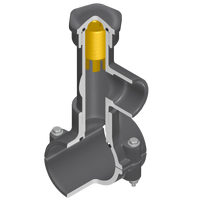 HT3S-419 | 4X1-1/2 PVC HOT TAP SADDLE FKM S/S BOLT | (PG:049) Spears