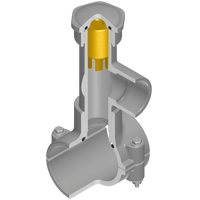 HTS3S-288C | 2-1/2X3/4 CPVC HOT TAP SADDLE FKM SS CUTTER | (PG:050) Spears