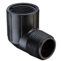 M412-015 | 1-1/2 HDPE 90 ELBOW MPTXFPT SCH40 | (PG:040) Spears