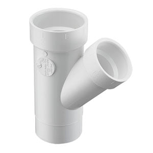 Spears P603-422 4X4X3 PVC DWV REDUCING STREET WYE SPGXHUBXHUB  | Blackhawk Supply