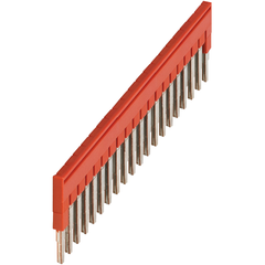 Square D NSYTRAL220 Plug-in Bridge, Red, 20-Pole, For use with NSYTRV22 Passthrough Terminal Block  | Blackhawk Supply