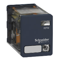 RPM23B7 | Power Plug-in Relay - Zelio RPM - 2 C/O - 24 V AC - 15 A - with LED Pack of 10 | Square D by Schneider Electric