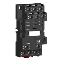 RPZF3 | Zelio Plug-in Socket Relay, 15A, <250V, 3 C/O, Screw Clamp Terminals, IP20 Pack of 10 | Square D by Schneider Electric