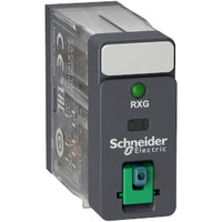 RXG22B7 | Zelio RXG Interface plug-in relay, 2C/O standard, 4VAC, 5A, with LTB and LED Pack of 10 | Square D by Schneider Electric