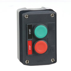 Square D XALD211H29H7 Harmony, dark grey control station, green flush and red flush push buttons, 22 mm spring return  | Blackhawk Supply