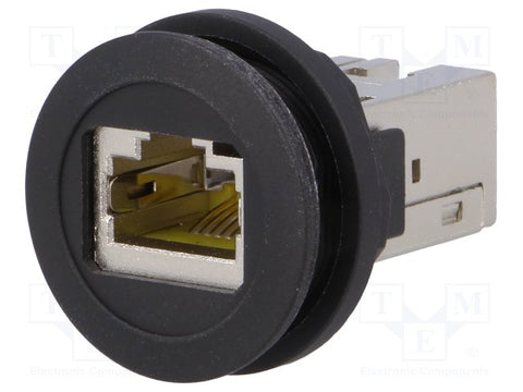 Square D XB5PRJ45 Panel mounted RJ45 port, Dia 22 mm, For Ethernet connection  | Blackhawk Supply