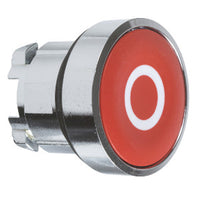 ZB4BA432 | Harmony Red Flush Pushbutton Head, 22mm, Spring Return, O | Square D by Schneider Electric